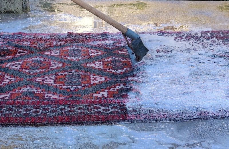 dettaglio lavaggio tappeti orientali